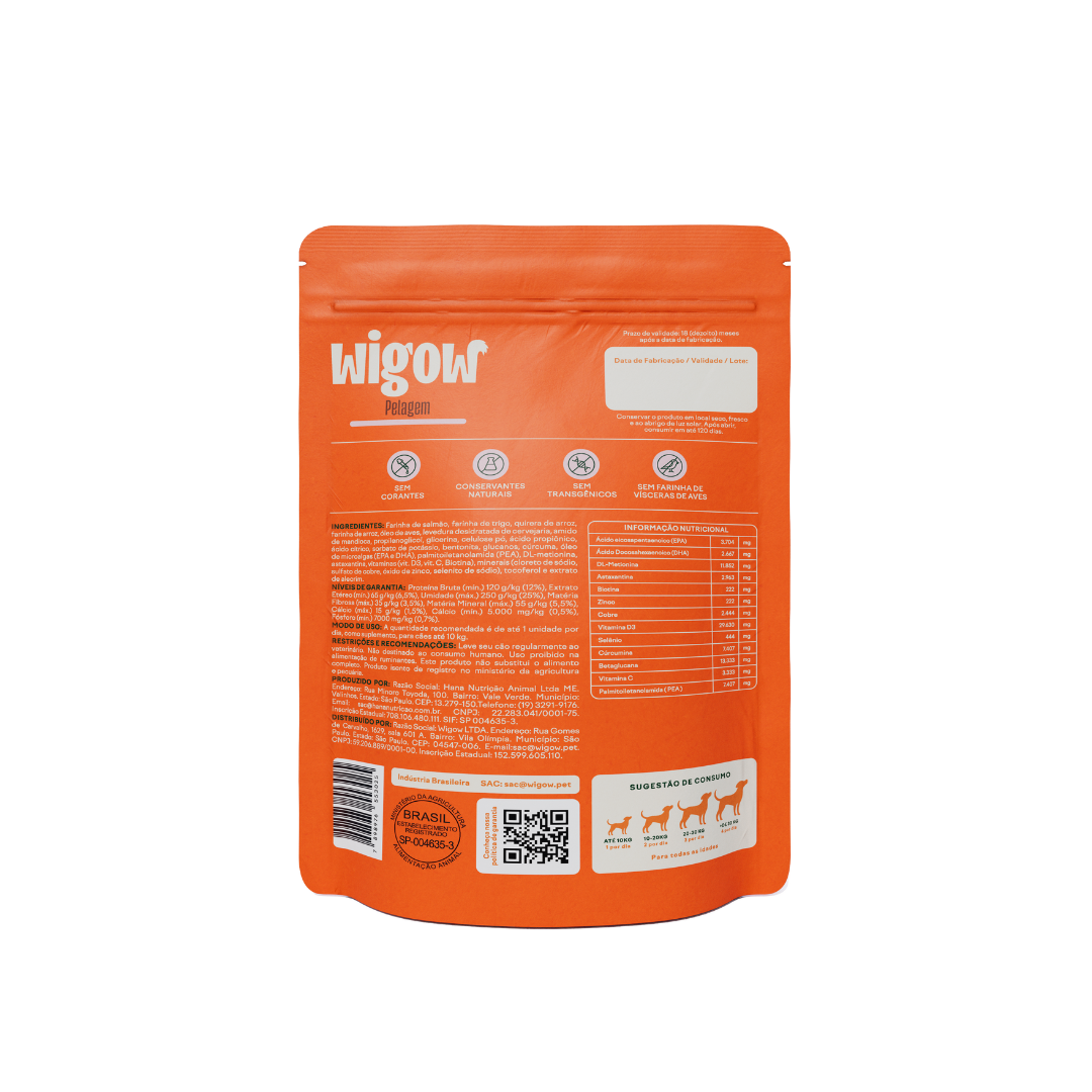 Suplemento Wigow Pelagem 84g