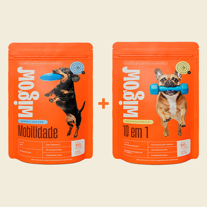 Kit Cão Idoso: Articulações + Vitaminas