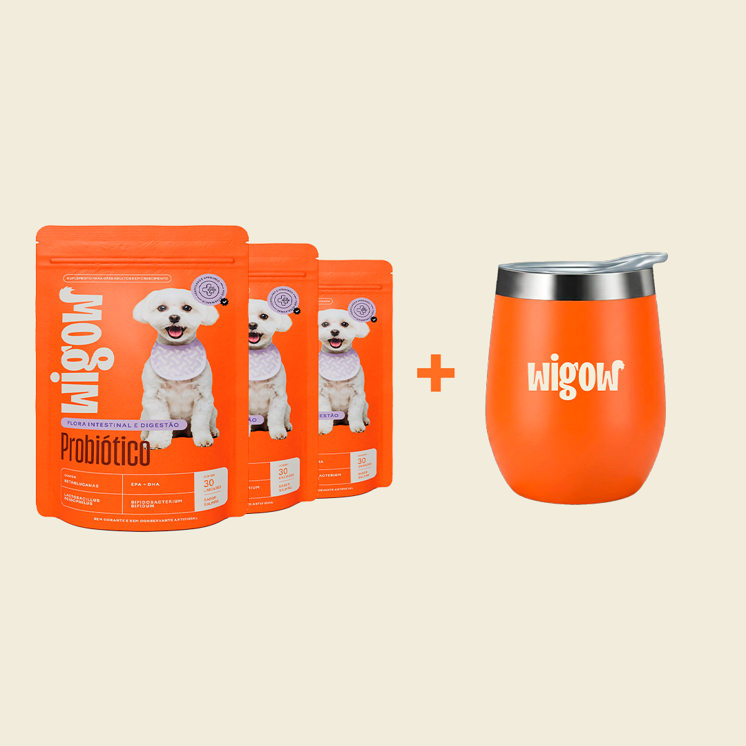 3 Suplementos Probiótico + Copo de Edição Limitada