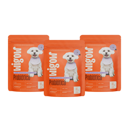 3 Suplemento Wigow Probiótico - 10 em 1 - 84g