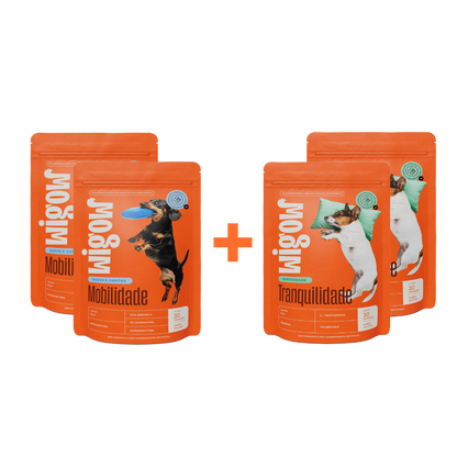 2 Suplemento Multivitamínico 10 em 1 + 2 Suplemento Tranquilidade