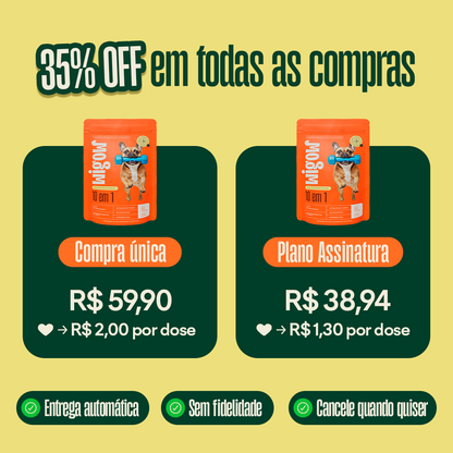 Suplemento Wigow 10 em 1 Multivitamínico 30 unidades