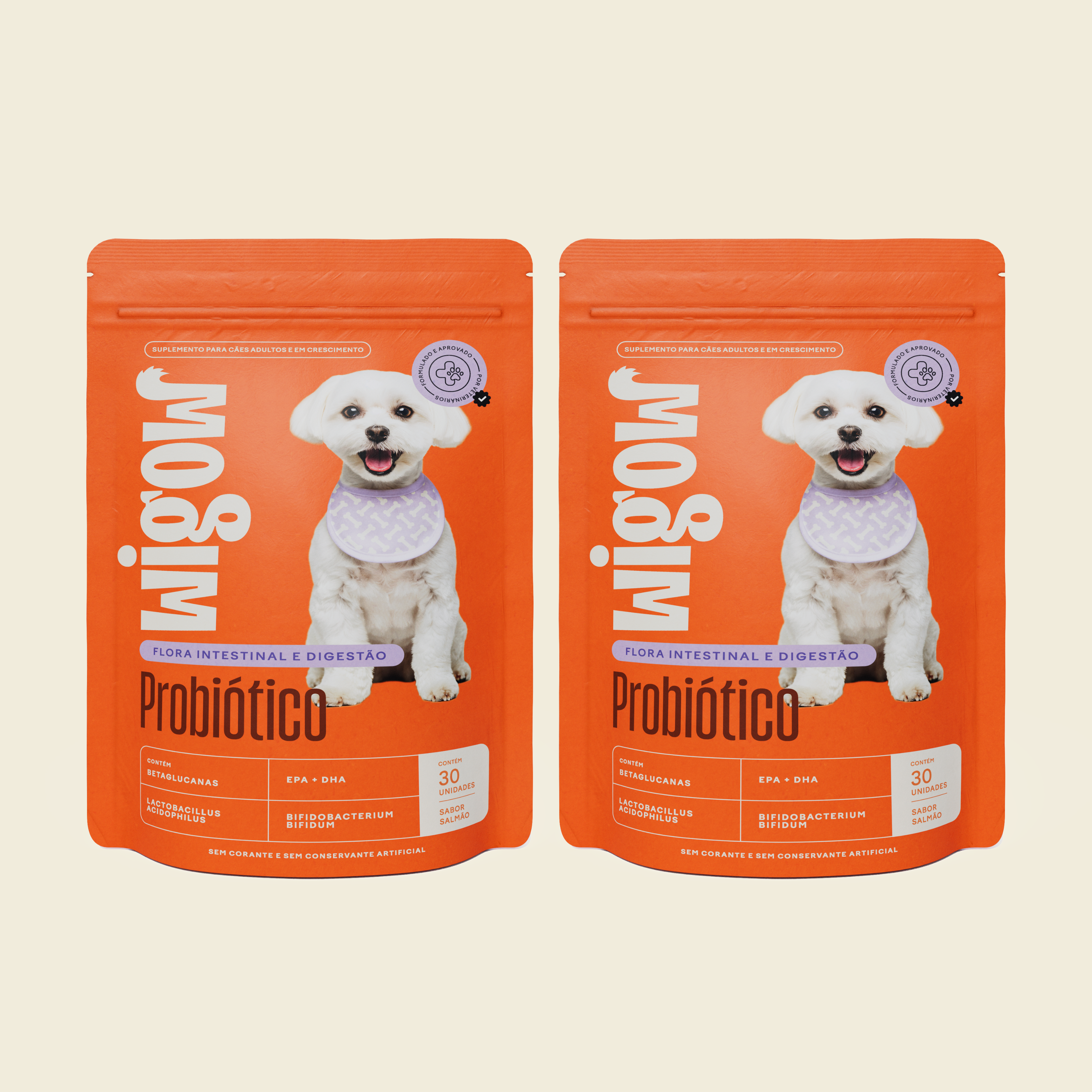 2 Suplementos Probiótico Wigow 60 unidades