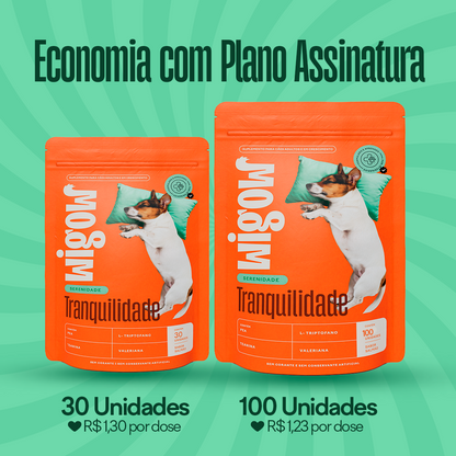 Wigow Tranquilidade Embalagem Econômica 100 unidades