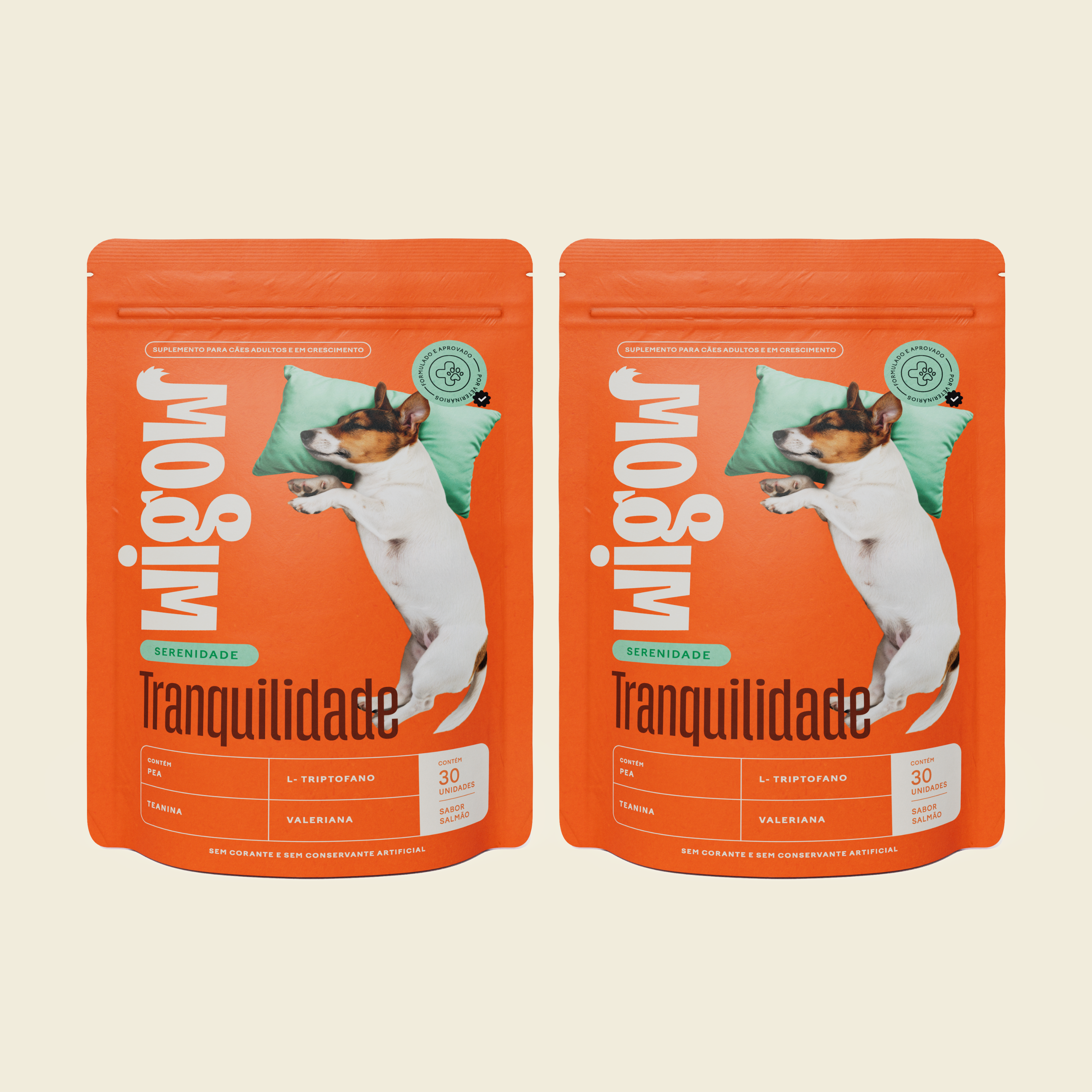 2 Suplementos Wigow Tranquilidade 60 unidades